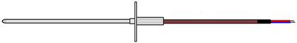 Flanged Wire Thermocouple