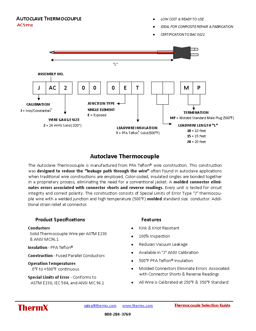 Autoclave Thermocouple