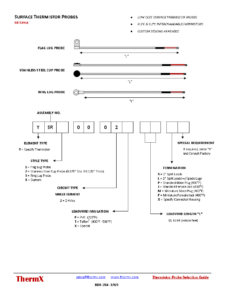 Surface Mount Thermistor Probe Thermx Southwest