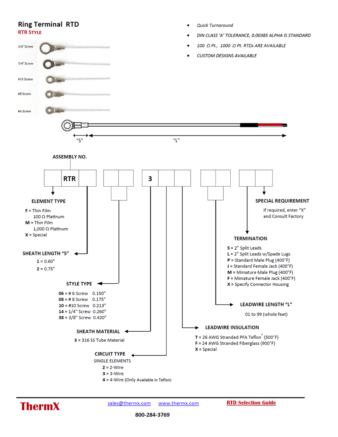 Ring Terminal RTD ThermX Southwest